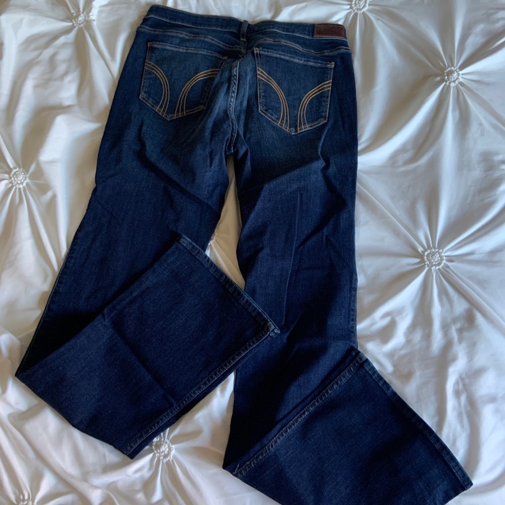 NWOT - Womens Hollister Jeans Mid-Rise Bootcut size 13 Long